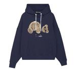 Худи Palm Angels Spray Bear Hoodie 'Navy/Brown' 1