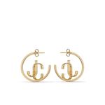 Серьги-кольца JC Monogram среднего размера 1