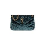 Сумки через плечо Saint Laurent Small Puffer Chain Bag 'Bright Emerald' 1