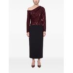 sequin-embellished draped top 2