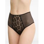 lace-panelled mesh briefs 1