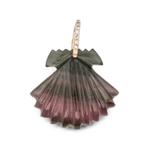 tourmaline and diamond seashell pendant 1