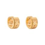Серьги-кольца Spot The Spade Metal Huggies Earrings - Gold KH267 3