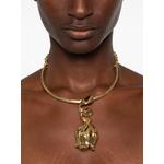 floral-pendant choker necklace 2