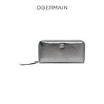 Женский длинный кошелек RFID из натуральной кожи, цвет Pewter 1