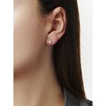 Серьги-гвоздики Trend из желтого золота с бриллиантами и жемчугом 2