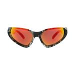 Солнцезащитные очки Balenciaga Shield Frame Bio Injection Rilsan 'Grey/Red' 1