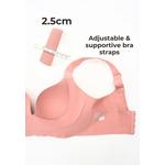 Набор из 3 бюстгальтеров Wynter Plus Size без косточек - Тауп, Розовый, Коричневый 7