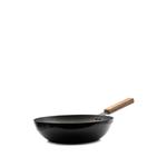 wooden-handle wok (32cm) 1