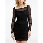 long-sleeve panelled mini dress 1