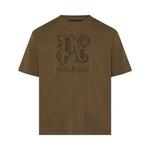Футболки Palm Angels Monogram Statement Tee 'Brown/Black' 1