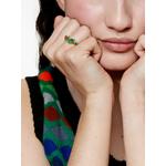 18kt yellow gold Flicker emerald ring 2