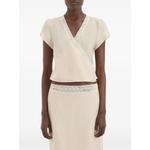 Nora lace-trim wrap top 2