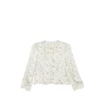 Elianne floral-print lace-trim top 1