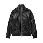 Кожаная куртка PURPLE BRAND Zipped Leather Jacket 'Black' 1