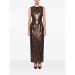 sequin-embellished crystal-neckline dress 2