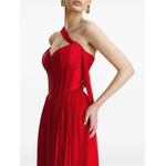 scarf-detail corset maxi dress 4