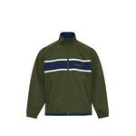 logo-print striped jacket 1