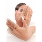 Кольцо с кристаллами Swarovski® с позолотой на серебре 2