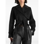 Укороченная байкерская куртка Poppy in Black с поясом 1