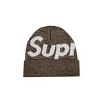Шапки Supreme Big Logo Beanie 'Brown Static' 1