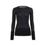 ribbed-knit long-sleeve sweater 1