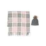 Saltburn beanie and tartan scarf (set of two) 1