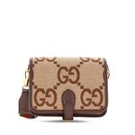 Маленькая сумка через плечо Buckle Messenger Bag Jumbo GG Canvas 1