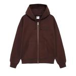 Застежки-молнии Stussy x Nike Stone Washed Fleece Zip Hoodie 'Dark Cinder' 1