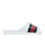 Слайды Gucci Web Slide Sandal 'White Green Red' 2