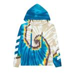 Худи Off-White Diag Tie Dye Knit Hoodie 'Bone/White' 1