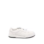 logo-embossed perforated leather sneakers 1