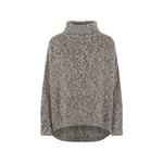 mélange-knit oversized sweater 1