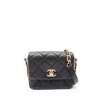 Стеганая сумка через плечо Mini Quilted Lambskin Side Note Flap (2021-2026 годы) 1