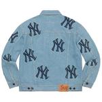 Джинсовые куртки Supreme x New York Yankees Denim Trucker Jacket 'Washed Blue' 2