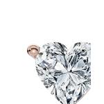 Серьги-гвоздики Heart из розового золота с бриллиантами 2