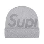Шапки-бини Supreme Studded Knockout Big Logo Beanie 'Heather Grey' 1
