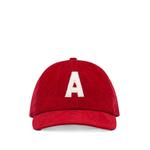 logo-embroidered corduroy baseball cap 1