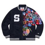 Варсити-куртки Supreme x New Era x MLB Varsity Jacket 'Navy' 1