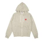 Молнии Comme des Garçons PLAY Multi Heart Hoodie 'Серый' 1