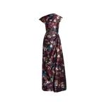 floral-print draped gown 1