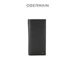 Длинный бумажник с RFID-защитой из натуральной кожи, черный 1