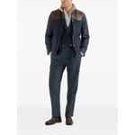 cashmere and silk Chevron flannel trousers with pleat 2