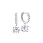 Серьги из белого золота с бриллиантами 1