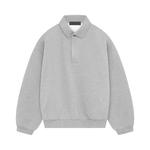 Поло Fear of God Essentials Long-Sleeve Polo 'Light Heather Grey' 1