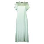 cap-sleeve satin dress 1
