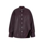 Scoop cut-out long-sleeve shirt 1