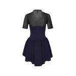 sheer-panel flared-skirt sweater 2