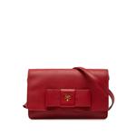 Сумка через плечо Lux Bow Wallet On Strap из сафьяновой кожи (2013-2026 годы) 1