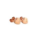 Серьги-гвоздики Valentina Love Heart из розового золота 1